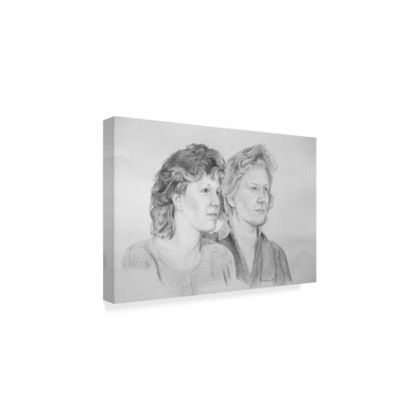 Rusty Frentner 'Two Ladies' Canvas Art,12x19